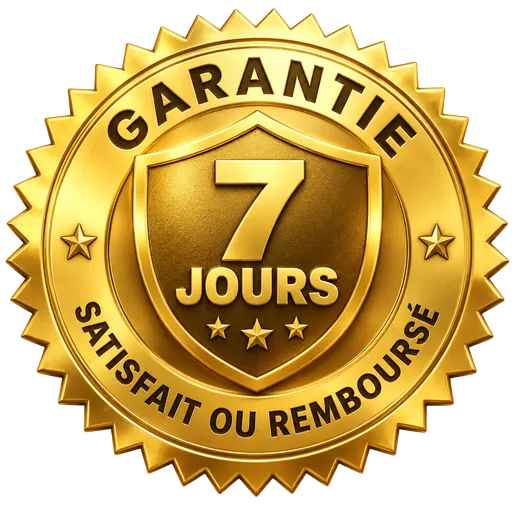 Garantie 7 jours satisfait ou remboursé